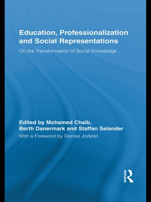 cover image of Education, Professionalization and Social Representations